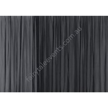 Load image into Gallery viewer, Black Sheer Curtain Backdrop Hire Sydney Minimum Length 6M