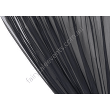 Load image into Gallery viewer, Black Sheer Curtain Backdrop Hire Sydney Minimum Length 6M