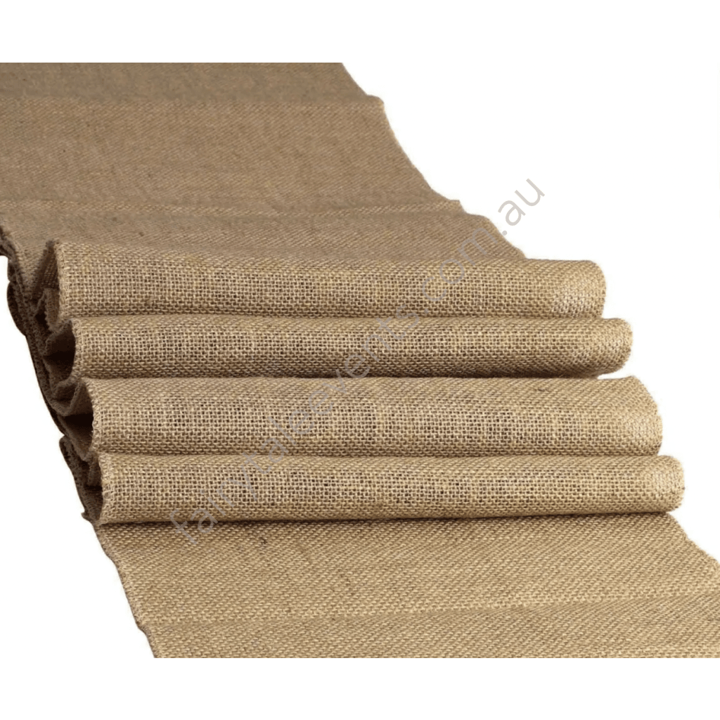 Hessian table runner Fairytale Events Pty Ltd