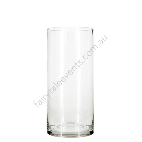 15Cm Cylinder Vase Glass Candle Sleeve No