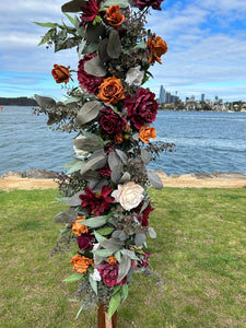 Mackenzie floral on wooden arbour