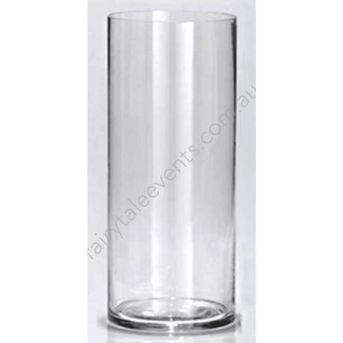 20Cm Cylinder Vase Glass Candle Sleeve No