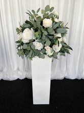 Load image into Gallery viewer, Rectangle plinth white with Sarah floral
