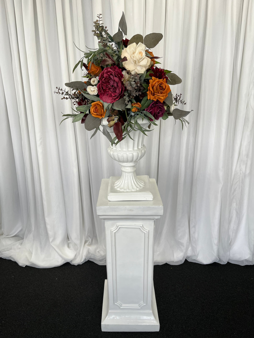 Classic plinth & urn with Mackenzie floral