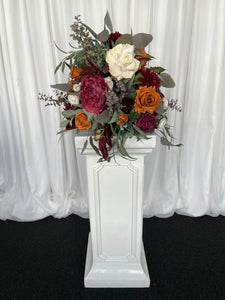 Classic plinth white with Mackenzie floral