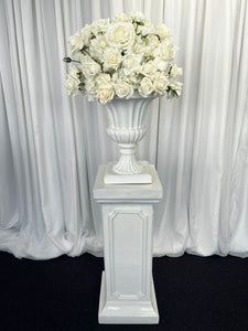 Classic plinth & urn with Eve floral