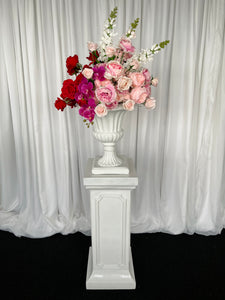 Classic plinth & urn with Lola floral