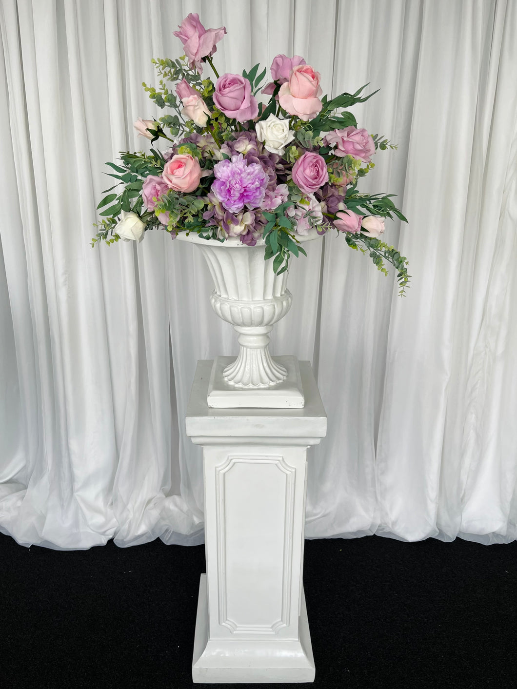 Classic plinth & urn with Esther floral