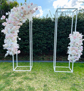 Alanah floral on white rectangle frames