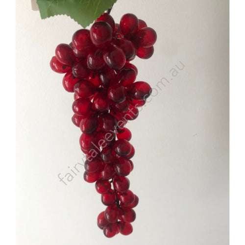 Artificial Deep Red Grapes