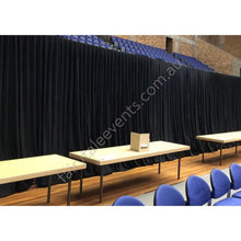 Load image into Gallery viewer, Black Curtain Backdrop Hire Sydney Minimum Length 6M
