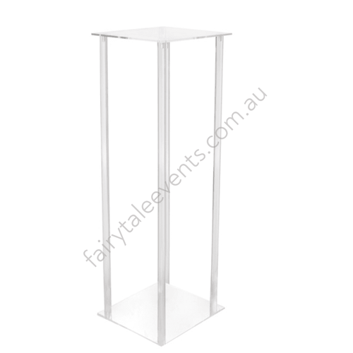 Clear Acrylic Rectangle Flower Stand 70Cm X 25Cm