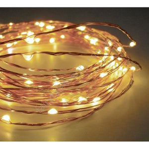 Copper Wire Seeded Fairy Lights 420Cm Candles