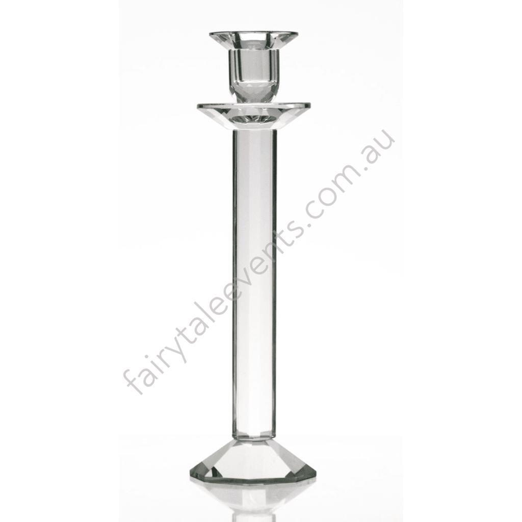 Crystal Candlestick 26Cm No Candle