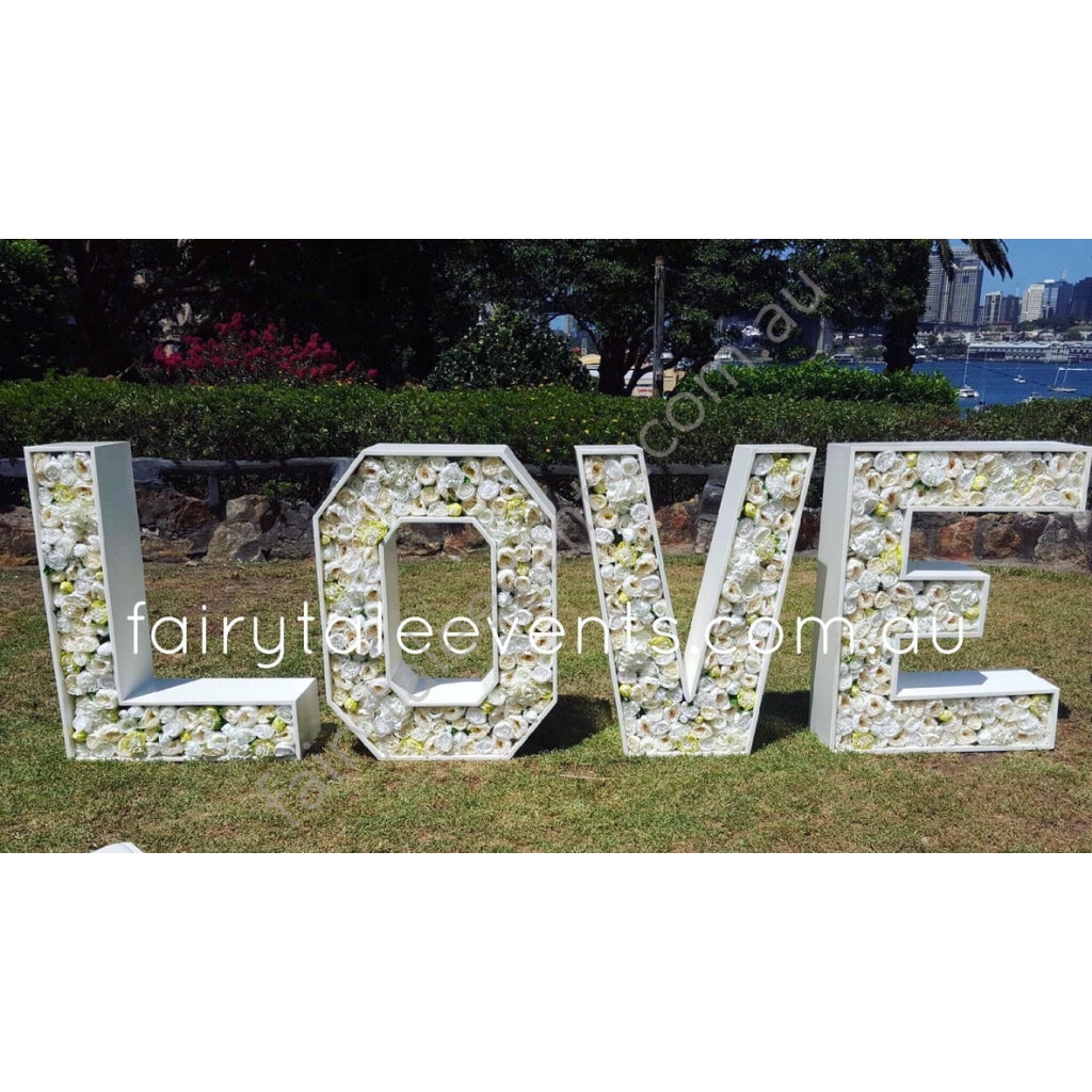Giant Floral Love Sign