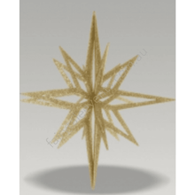 Load image into Gallery viewer, Gold Glitter Hanging Star Medium
