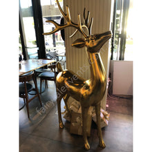 Load image into Gallery viewer, Gold Leaf Standing Reindeer
