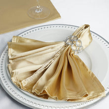 Load image into Gallery viewer, Gold Satin Napkin
