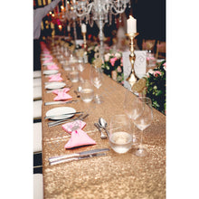 Load image into Gallery viewer, Gold Sequin Table Cloth 228Cm X 396Cm
