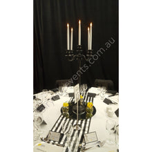 Load image into Gallery viewer, Matte Black Candelabra White
