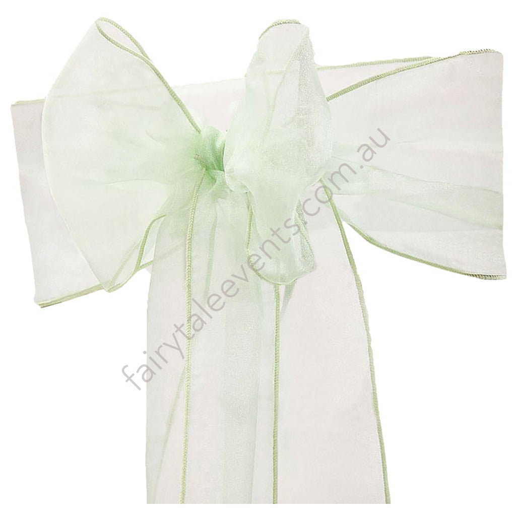 Mint green chair discount sashes