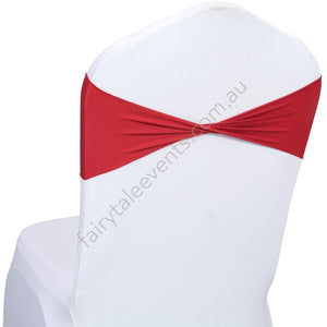 Red Lycra Chair Band