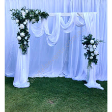 Load image into Gallery viewer, Sarah Floral On White Arbour With Drape
