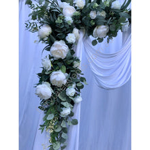 Load image into Gallery viewer, Sarah Floral On White Arbour With Drape
