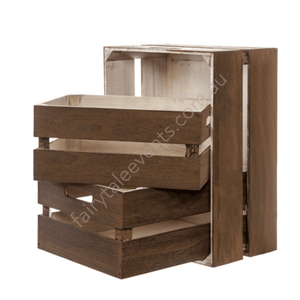Set Of 3 Wooden Crates