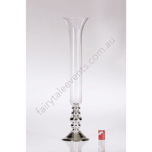 Silver Based Flare Vase