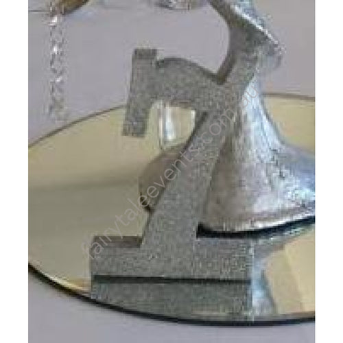 Silver Glitter Table Numbers