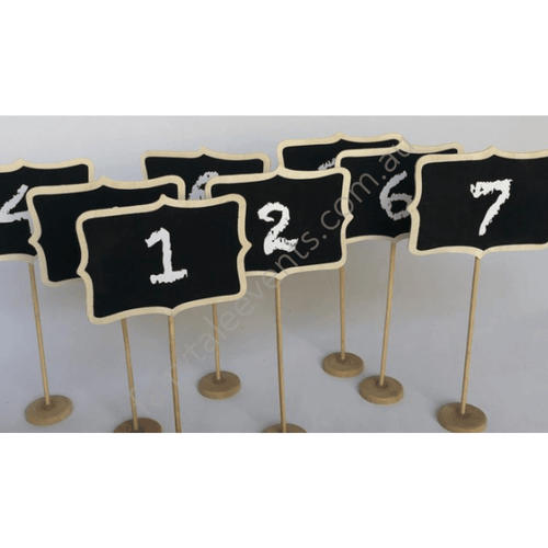 Tall Chalkboard Table Numbers