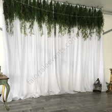 Load image into Gallery viewer, White Curtain Backdrop With Willow Top Minimum Length 3M
