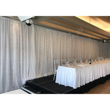 Load image into Gallery viewer, White Fairy Light Curtain Backdrop Hire Sydney Minimum Length 6M
